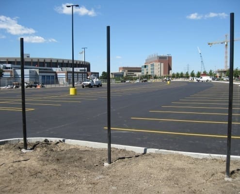 University of Minnesota Victory and Gateway Parking Lots under construction